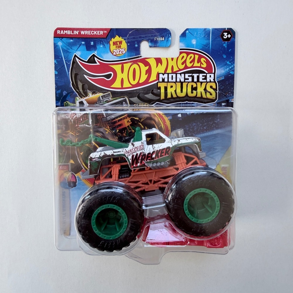 Hot Wheels Monster Trucks Ramblin Wrecker 2025 New Release 1:64 Die-Cast FYJ44